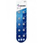 Батарейка лепешка AG 11 (L721,LR58,162,362) КОСМОС (10/100/2000)