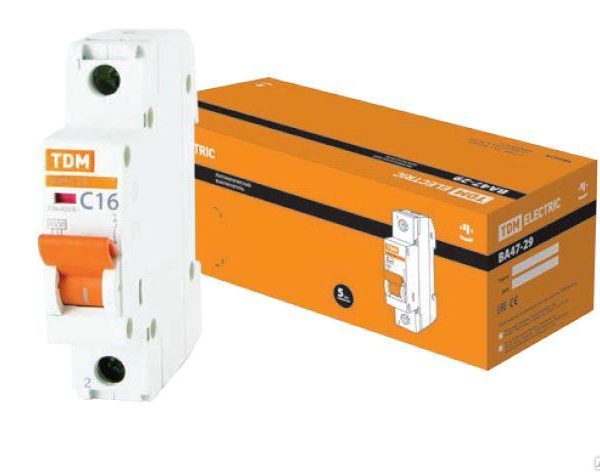 Автоматический выключатель 1Р 32А 4,5кА х-ка С ВА 47-29  TDM (12/120)