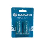 Батарейка R 14 солевая  1.5 V "DAEWOO" Heavy Duty 2021 (2/24/192)