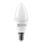 Лампа LED свеча  8.0Вт Е-14 3000К 220V 600Лм СВЕЧА-VC IN HOME (10/100)