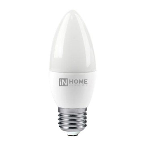 Лампа LED свеча  8.0Вт Е-27 4000К 220V 600Лм СВЕЧА-VC IN HOME (10/100)