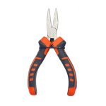 Пассатижи (плоскогубцы) мини без насечек красно-черные ручки LIT(1/120)