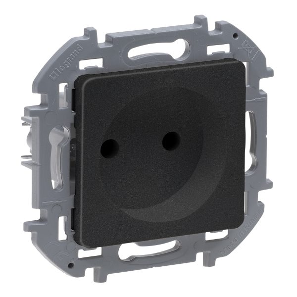 Legrand INSPIRIA Антрацит Розетка 2К - 16 А - 250 В (1/10)