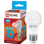 Лампа LED Стандарт 15Вт Е27 4000K 220В IN HOME VC А60 1350Лм (10/50)