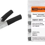 Зажим крокодил ЗК 10А 50мм черный (уп/10шт) TDM