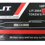 Маркер перманентный черный 10шт/уп. JF-2004 (1/120)