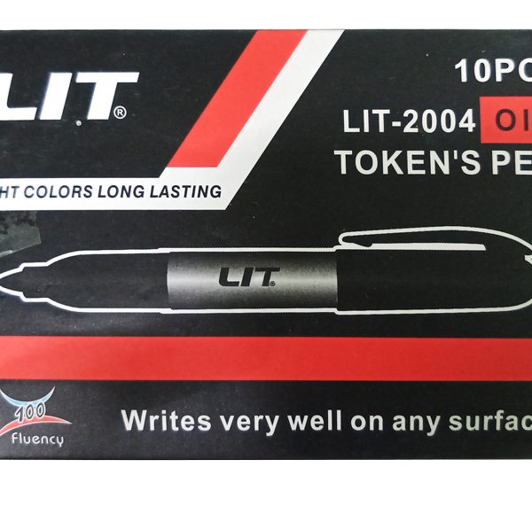 Маркер перманентный черный 10шт/уп. JF-2004 (1/120)