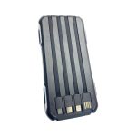 Внешний аккумулятор PowerBank 1USB F-1S 10000mAh черный TYPE-C/Micro/Lightning/USB лазер