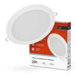 Панель светодиодная встраиваемая круглая RLP 24Вт 230В 6500К 1440Лм 300мм белая IP40 IN HOME