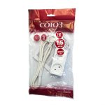 Удлинитель 2 б/з  1,5м ПВС 2200Вт СОЮЗ (1/60) — изображение 2