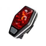 Фонарь велосипедный LED КОСМОС (KOC401B) 4REDLED, 2*AAA, задний,держатель-крепление+зажим на корпусе