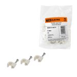 Скоба для кабеля  7 круг белая TDM (50 шт/уп) (10/400)