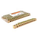 Шина "N" нулевая 6x9мм 14/2 (14 групп/крепеж по краям) TDM (10)