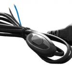 Шнур для бра с проходным переключателем черный ШВВП 2*0,75 1,7м UNIVersal (1/100)