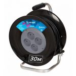 Удлинитель на катушке 4 гн. б/з  30м ПВС 2х1,5 16А IP44 КОСМОС