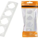 Рамка 4-ая горизонт Онега TDM белая (10)