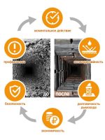 Чистящее ср-во ВЕСЕЛЫЙ ТРУБОЧИСТ для немеханической очистки от сажи и копоти СТАНДАРТ 42гр (1/20) — изображение 4