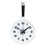 Часы настенные РУБИН СКОВОРОДА 25*43 см корпус серый с белым,ручка черная (1/10) — изображение 2