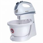 Миксер эл. DELTA LUX DE-7901C 400Вт 5 ск белый с серым, турбо, вращающ. чаша (1/4)