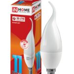 Лампа LED свеча на ветру 11Вт Е-14 4000К 220V 990Лм стандарт мат IN HOME