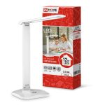 Светильник настольный LED ССО-08Б 12Вт сенсор-диммер с адаптером БЕЛЫЙ IN HOME (1/30)