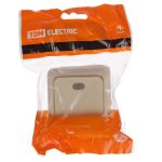 Выключатель 1 кл с/п Ладога TDM сл кость о/у (10)