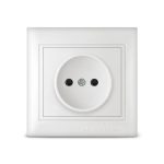 Розетка 1 б/з Севиль белая UNIVersal (10/200)