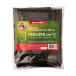 Антимоскитная сетка дверная 210*100см черная с магнитами по всей длине REXANT