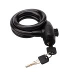 Трос-замок с ключом 100см черный для велосипедов и колясок взломостойкий ЧЕТЫРЕ СЕЗОНА — изображение 2