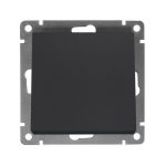 Выключатель 1 кл АФИНА 10А, 220В, графит с/у UNIVersal (еврослот)
