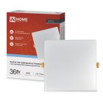 Панель светодиодная встраиваемая безрамочная SLP-FL 36Вт 230В 6500К 3240Лм 225мм IN HOME (1/20)