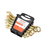 Набор ключей гаечных комбинированных 6 пр 8-17мм желтый цинк Cr-V REXANT (1/8)