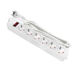 Сетевой фильтр 6 гн.  3м 16А/3,2кВт с выкл. c/з ПВС 3х1,0 Блокбастер XL EKF (1/20)