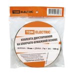 Изолента ХБ TDM 19мм*21м двусторонняя, 300гр (5/45)