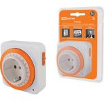 Таймер розеточный механический ТРМ-02 15мин/24ч-16А суточный квадратный TDM (1/12)