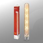 Лампа LED декоративная 11Вт Е27 3000К 220V 1160Лм 300 мм IN HOME золотистая T30-deco (10/50)