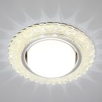 Светильник точечный GX53 CRYSTAL LED 26 желт. стекло LED-подсветка 6000К (10 Вт max) Maxlight 344866