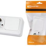 Блок ОП горизонтальный БКВР 1 кл+1 c/з Ладога IP20 белый TDM (5/100)