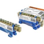 Шина "N" нулевая на изоляторе на DIN-рейку 6x9мм 10 групп отверстий изолятор стойка малая TDM