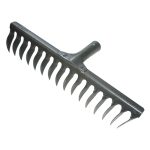 Грабли витые 16 зубьев, рельсовая сталь б/ч (1/48)