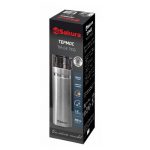 Термоc SAKURA TM-04-710G 0,71л, двойная стенка, внутренняя колба-сталь, серебро — изображение 2