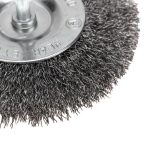 Щетка дисковая для дрели 100мм витая стальная проволока KRANZ — изображение 3