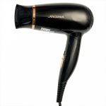 Фен АКСИНЬЯ КС-705 1200Вт складная ручка, черный с золотым (1/24)