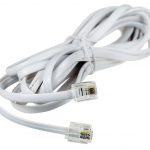 Удлинитель телефонный плоский  3 м (белый) RJ-11 6P-4C REXANT