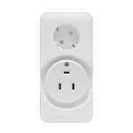 Розетка двойная: для плит 32A+1 с/з 16A белая UNIVersal