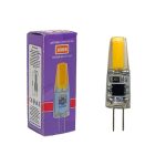 Лампа LED G4 220V 3.0Вт 3000K 240Лм силикон 10*38мм Jazzway (100)