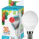 Лампа LED шар  3.5Вт Е-14 4000К 220V 300Лм ASD (10/50)