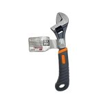 Ключ разводной сантехнический 200мм пластиковая ручка ПРАКТИК -00446- (1/6/48)