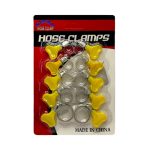 Набор хомутов бабочка 10шт, пластиковый вентиль, размер в ассортименте