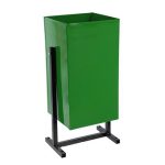 Урна У-1 15л квадратная метал толщина 0,6мм вес 3 кг (коробка)